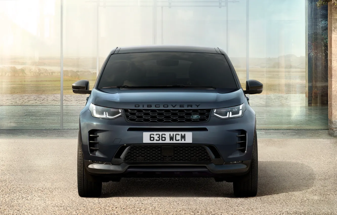 Photo wallpaper car, Land Rover, front view, Land Rover Discovery Sport HSE