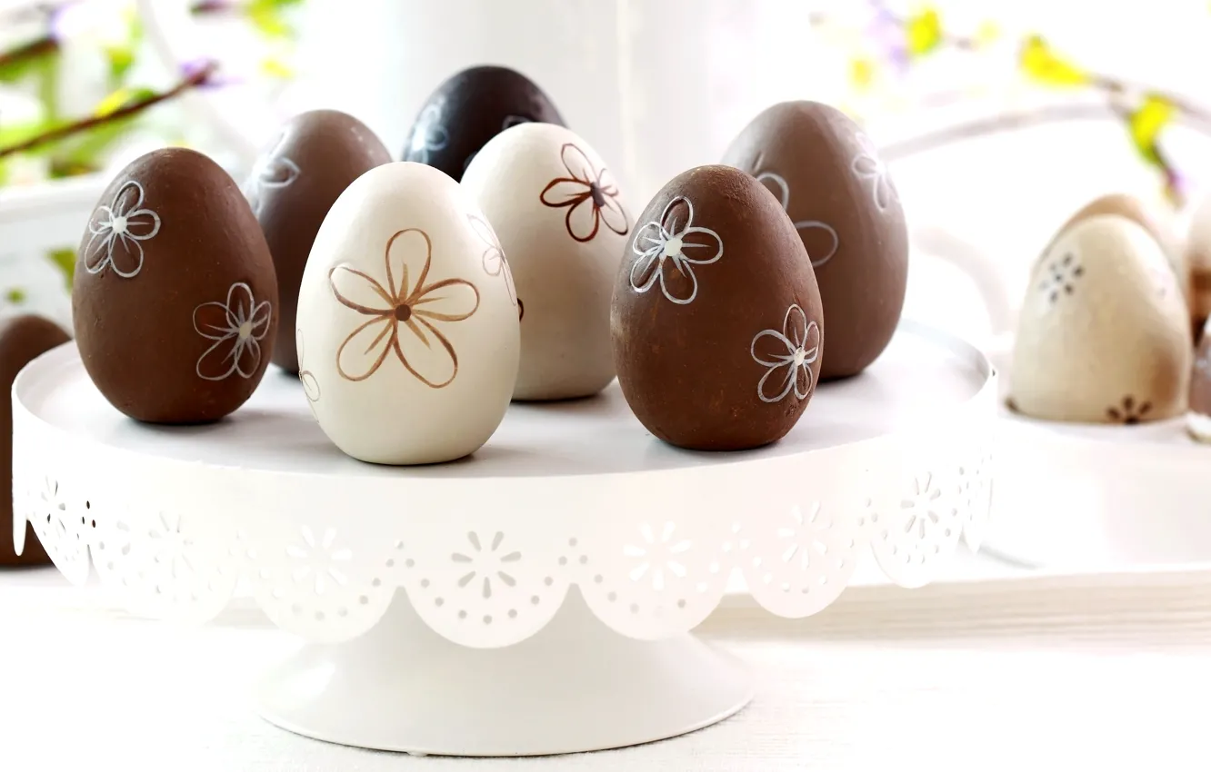 Photo wallpaper photo, Easter, Eggs, Sweets, Holiday, Food, Different