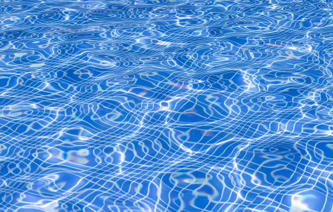 Photo wallpaper water, transparency, light, line, glare, reflection, tile, divorce