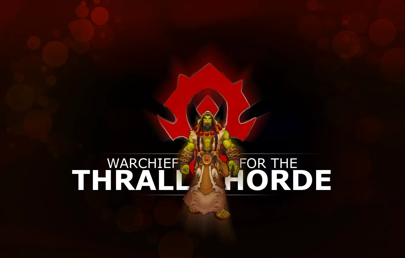 Photo wallpaper coat of arms, Orc, wow, Horde, world of warcraft, the leader, horde, ork