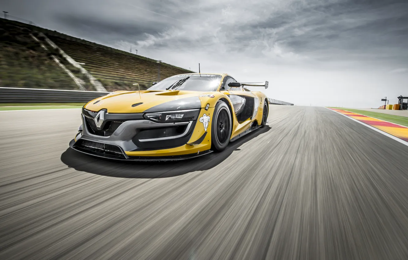 Photo wallpaper Renault, supercar, Reno, Sport, 2014, RS 01