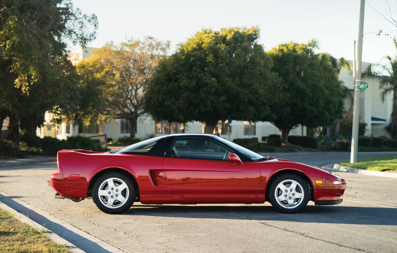 Photo wallpaper Acura, NSX, Acura NSX, side view