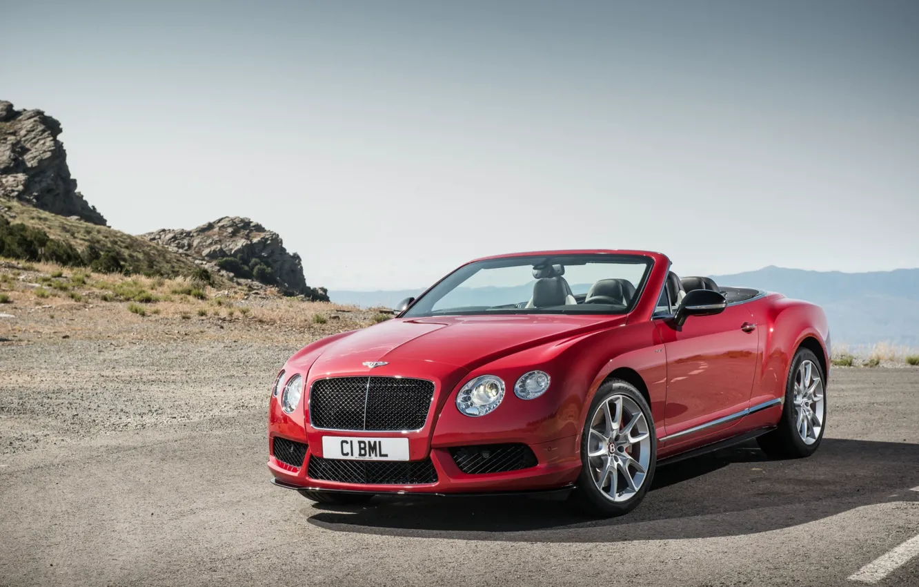 Photo wallpaper Bentley, Continental, GTC, v8-s-convertible-01