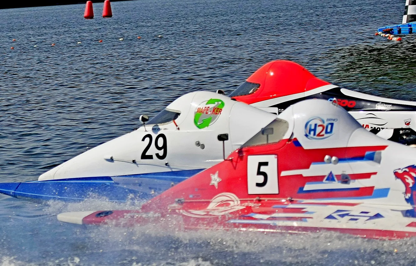 Photo wallpaper race, boat, speed