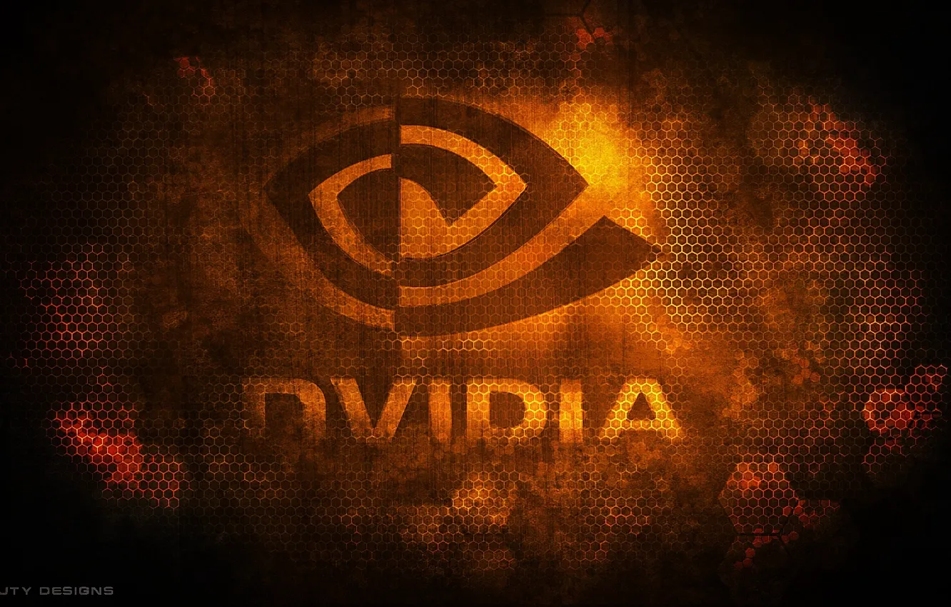 Photo wallpaper Nvidia, Logo, GeForse
