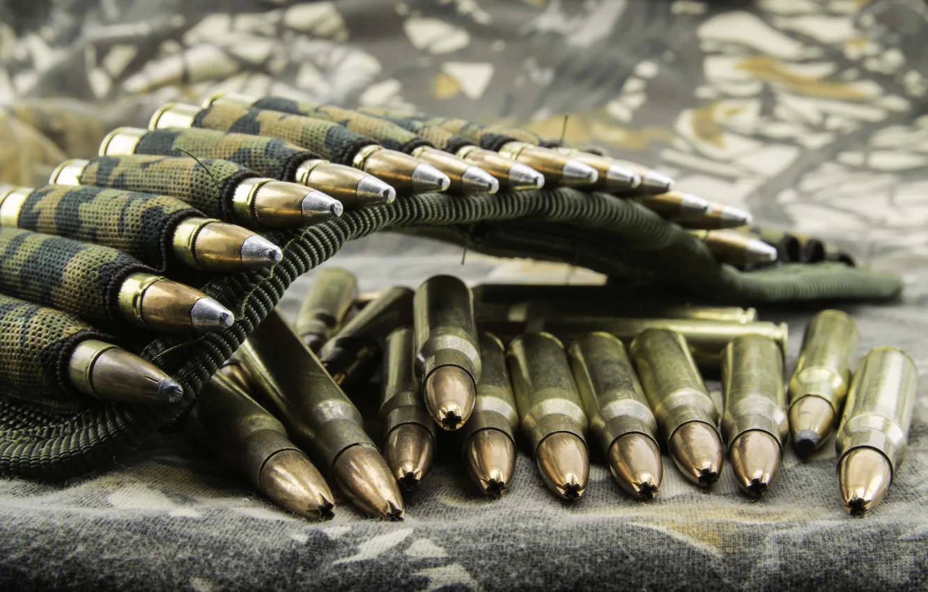 Photo wallpaper blur, camouflage, cartridges, ammunition, types, equipment, ammunition, bokeh