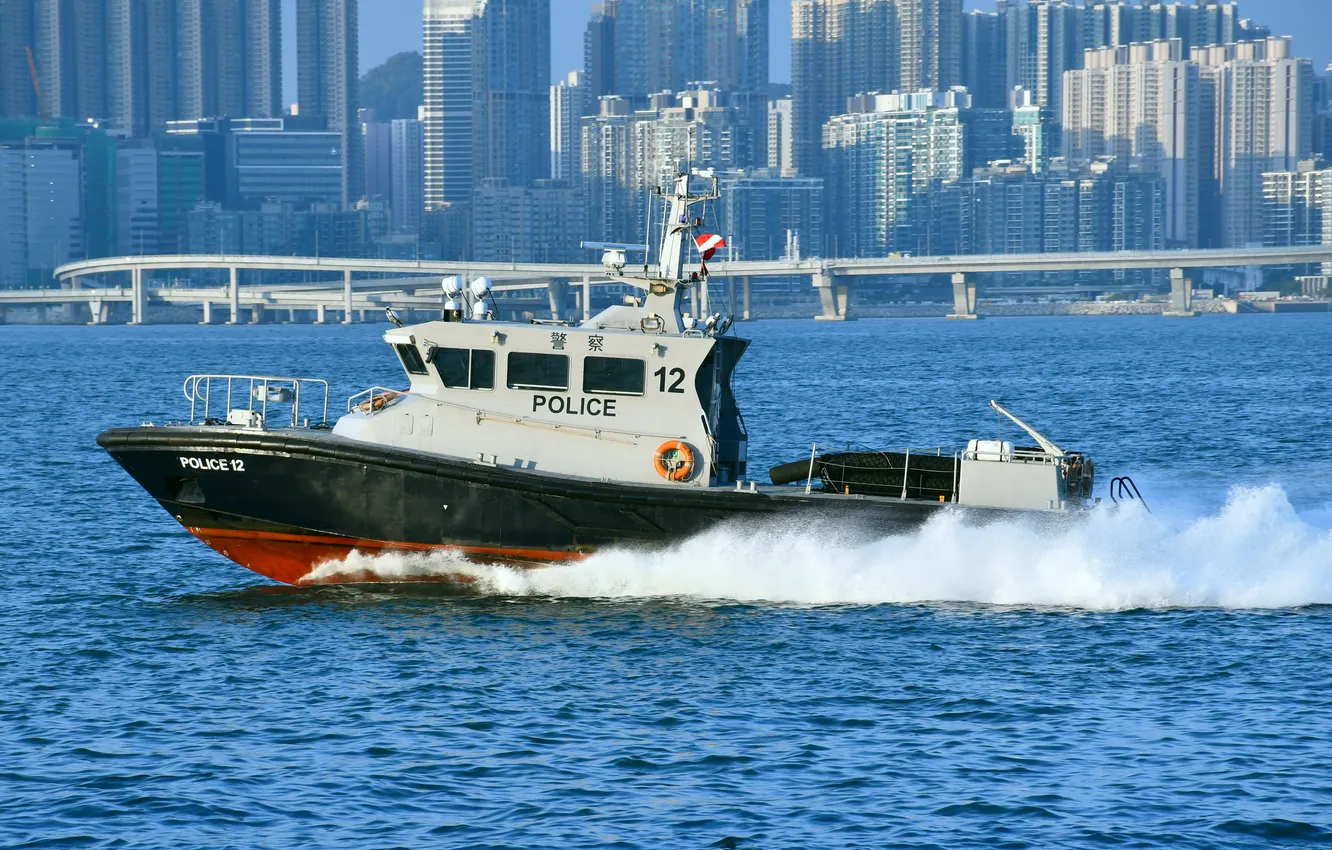 Photo wallpaper Hong Kong, NCIS, patrol boat
