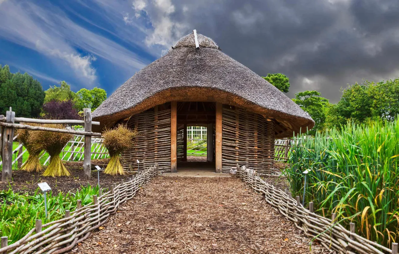 Photo wallpaper Ireland, Dublin, Botanical garden, National Botanist Gardens, home of the Vikings