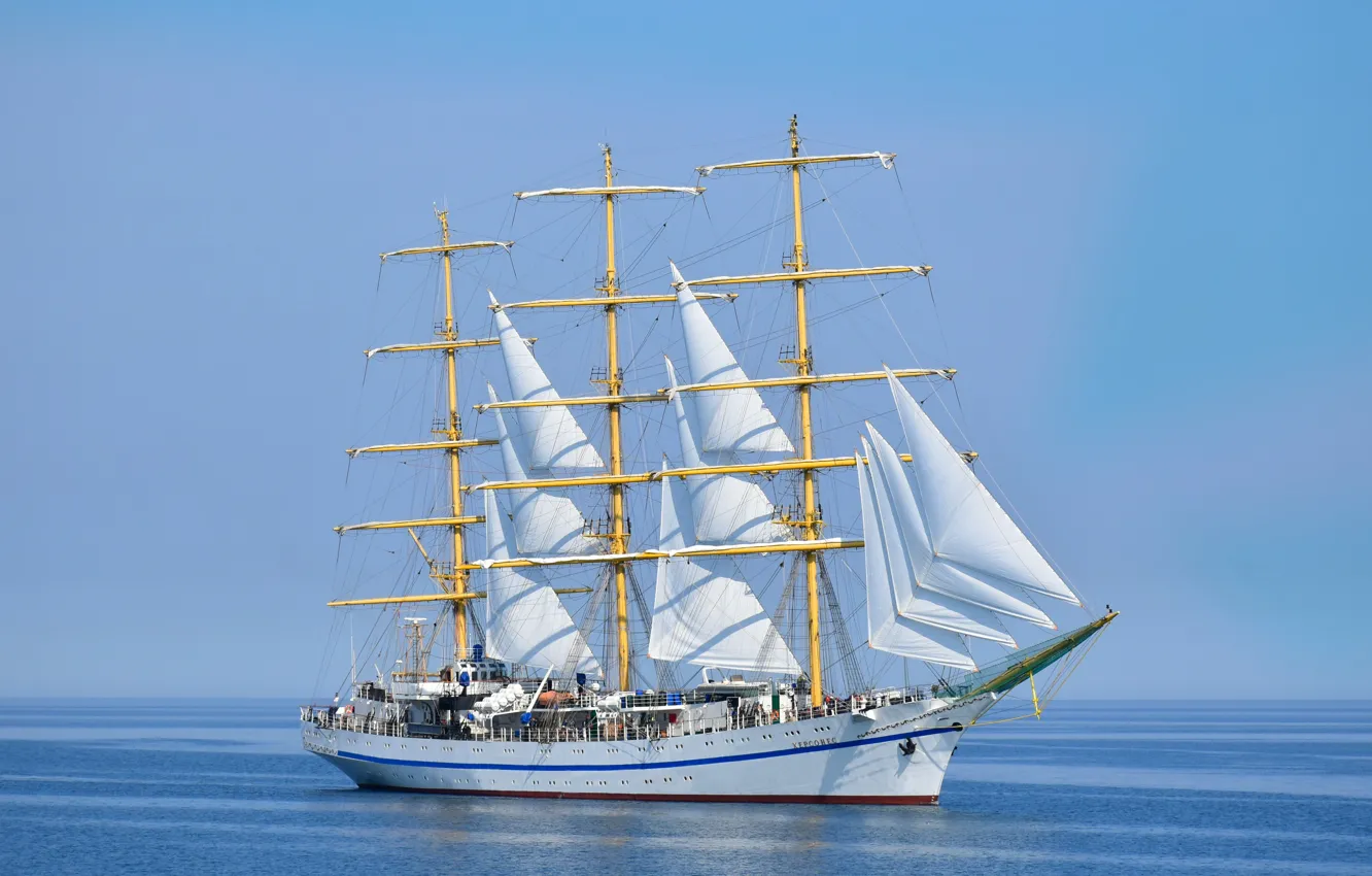 Photo wallpaper ship, sailing, Hersonissos