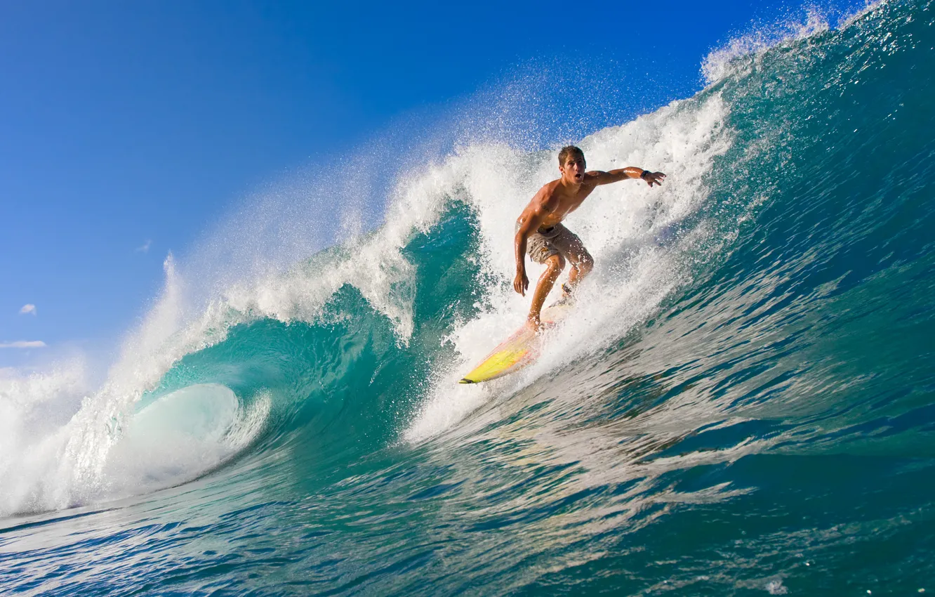Photo wallpaper sea, wave, summer, water, the ocean, sport, sport, summer