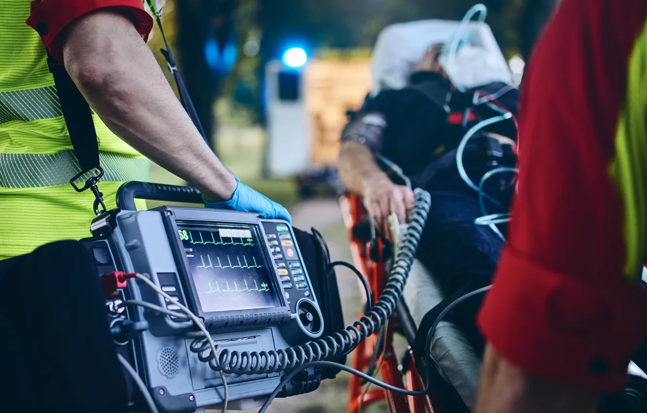 Photo wallpaper life, death, health, paramedics