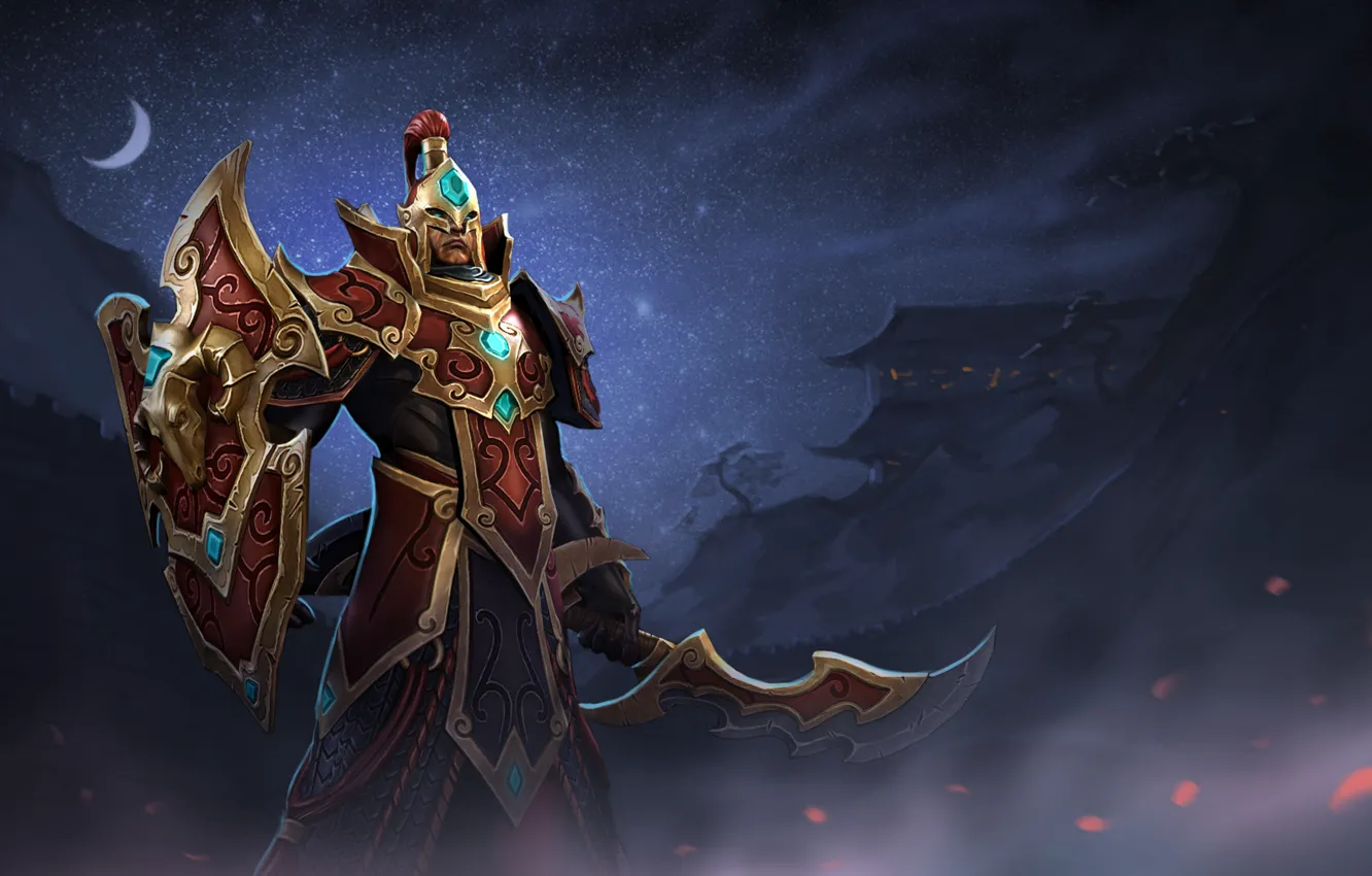 Photo wallpaper art, shield, chakra, dota 2, Nortrom, silencer, Reincarnation Of The Red Mage