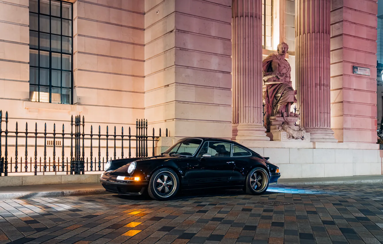 Photo wallpaper car, 911, Porsche, black, 964, Theon Design Porsche 911