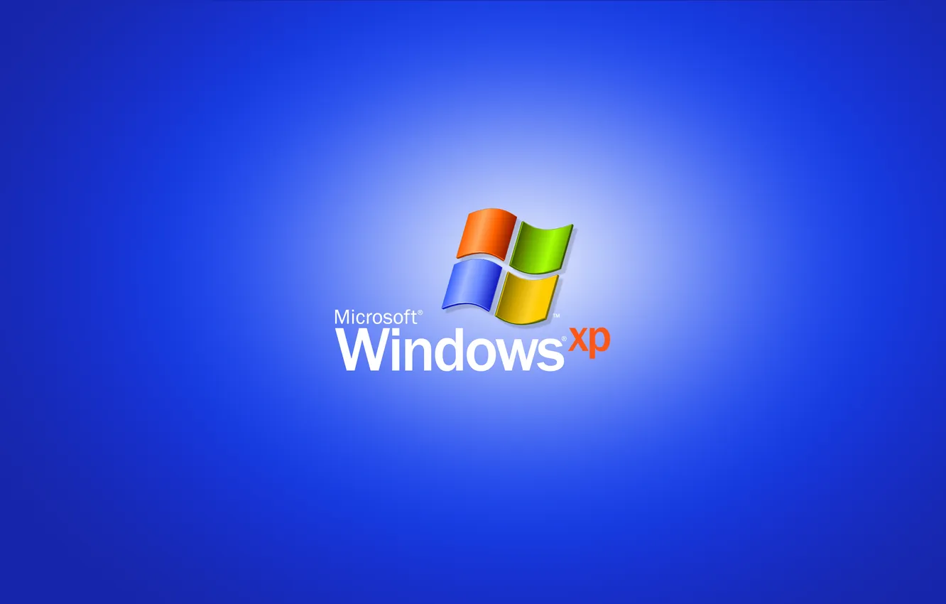 Photo wallpaper blue, background, windows xp