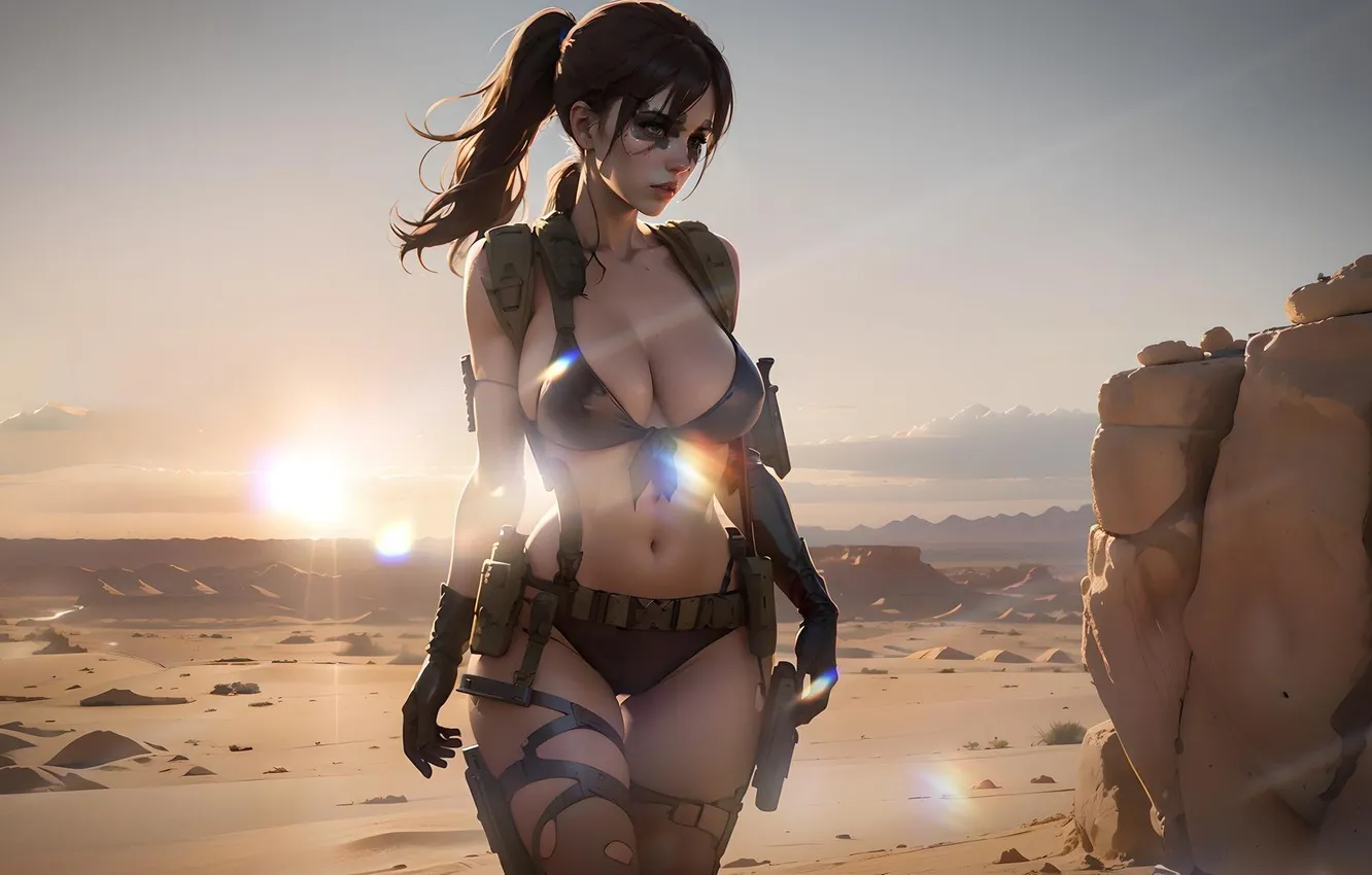 Photo wallpaper girl, game, Character, AI Art