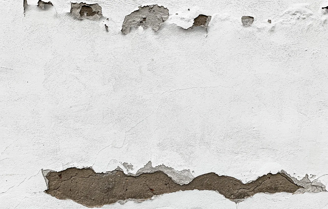 Photo wallpaper wall, white, broken
