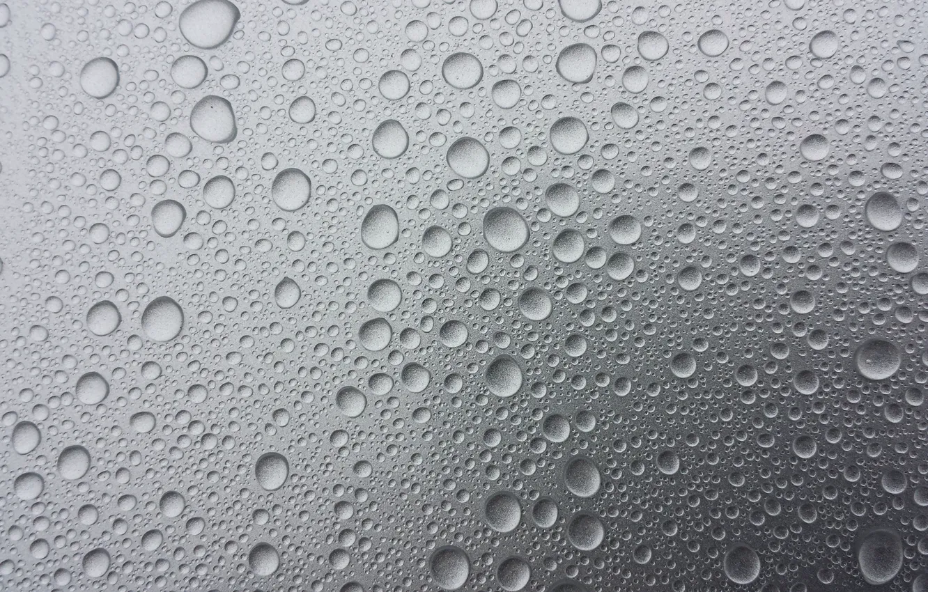 Photo wallpaper glass, water, drops