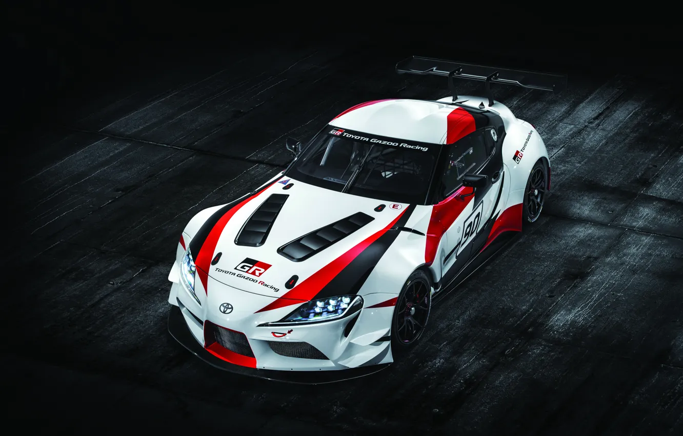 Photo wallpaper coupe, Toyota, 2018, wing, GR Supra Racing Concept