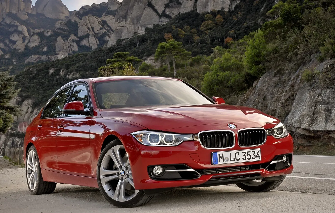 Photo wallpaper BMW, BMW, sedan, the front, 328i, F30, Sedan, 3 Series