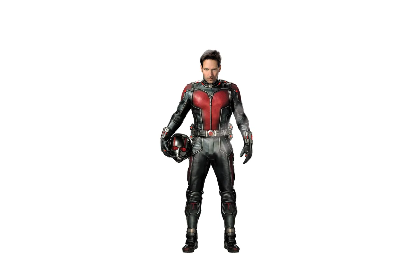 Photo wallpaper fiction, costume, white background, helmet, superhero, Marvel, comic, Ant-man