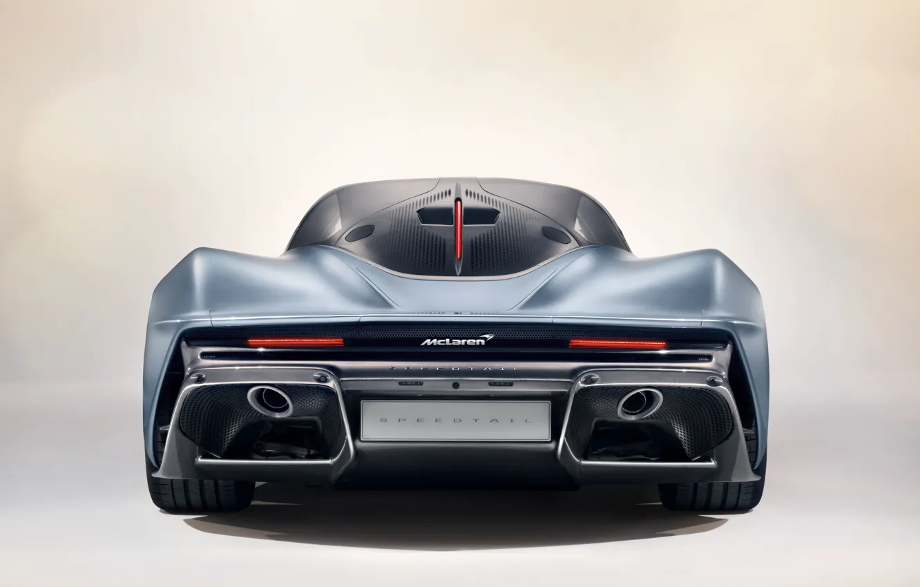 Photo wallpaper McLaren, rear view, hypercar, 2019, Speedtail