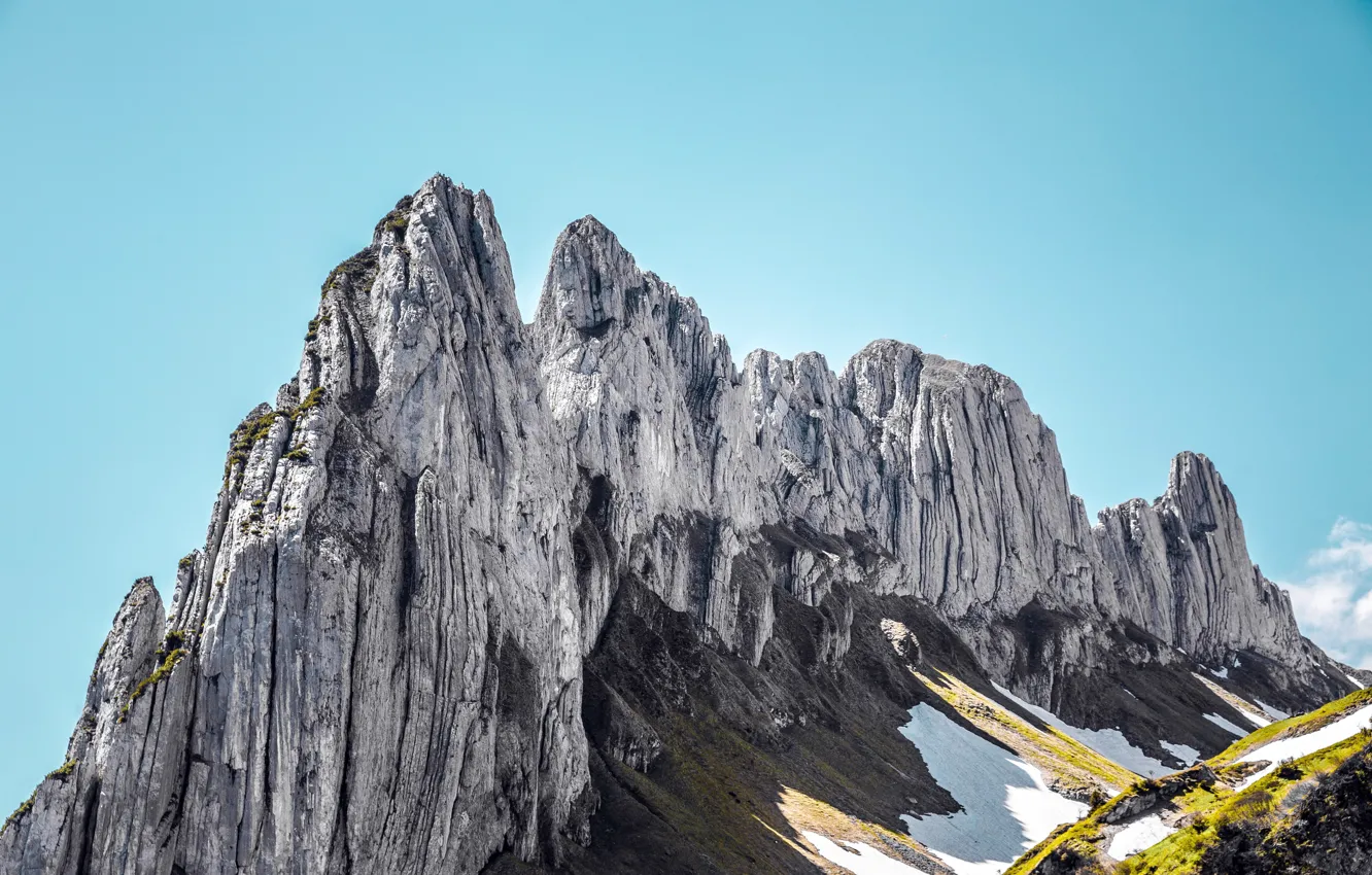 Photo wallpaper Switzerland, Switzerland, Appenzell Alps, Appenzell Alps, Mountain Peak, Mountain Peak