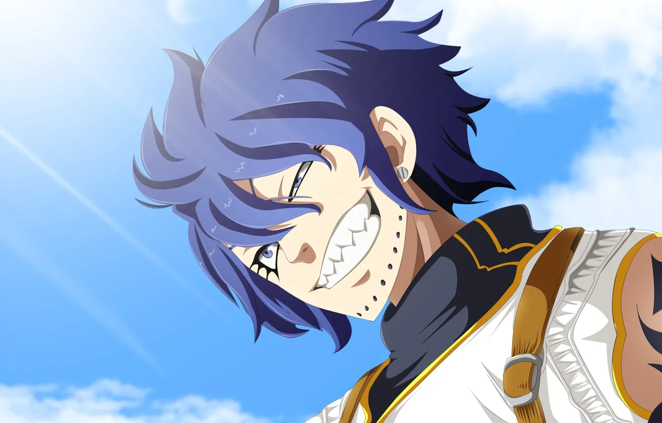 Photo wallpaper the sky, smile, guy, fairy tail, Fairy tail