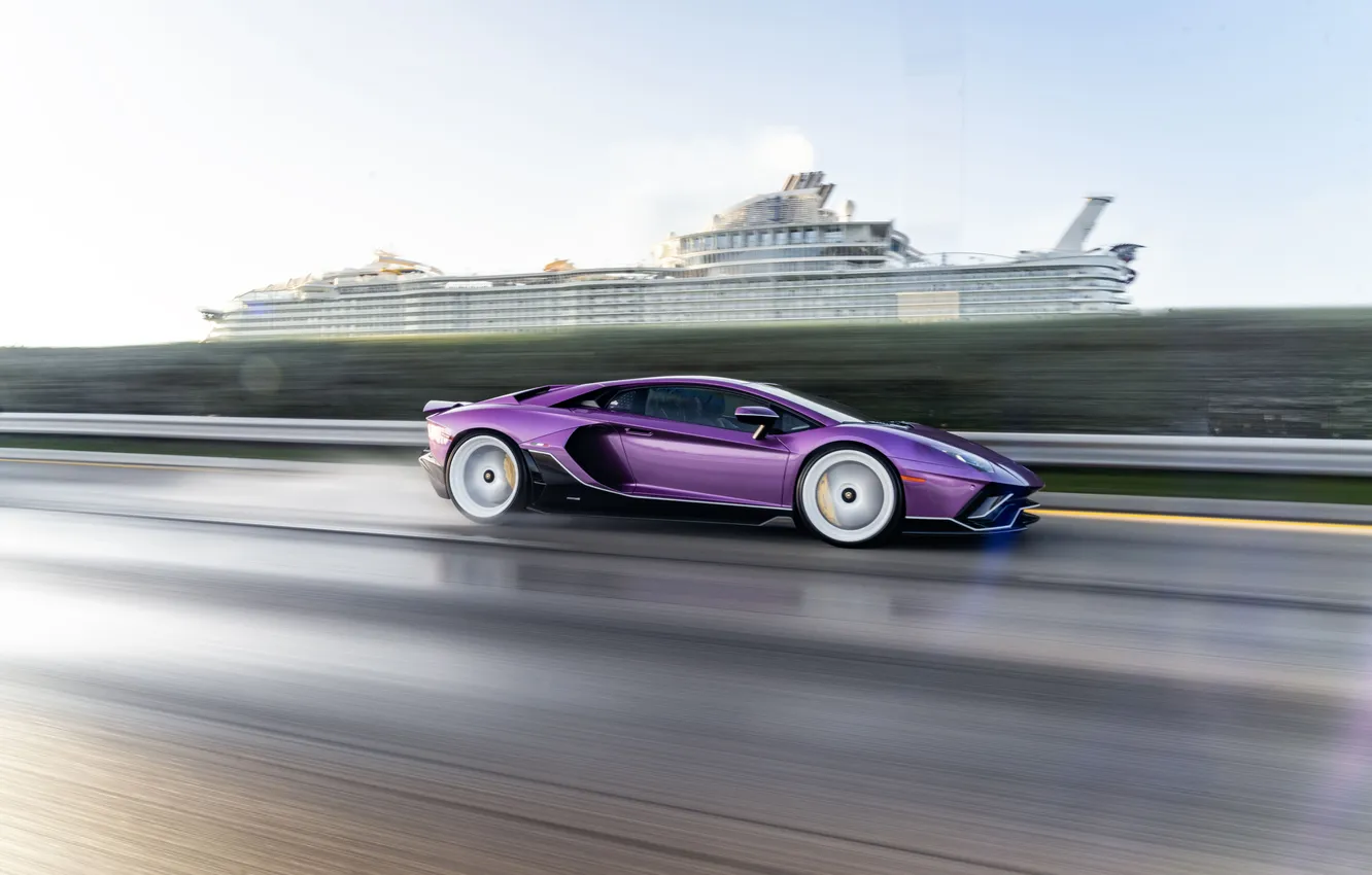 Photo wallpaper Lamborghini, Aventador, SVJ