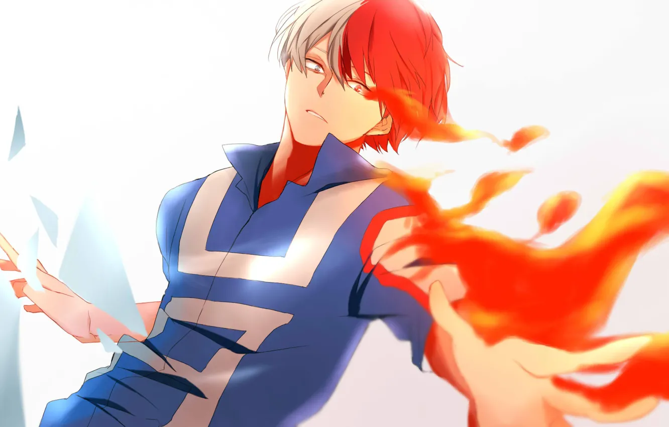 Photo wallpaper lights, guy, Boku no Hero Academy, My hero Academy, fad, My Hero Academia, Todoroki Shoto