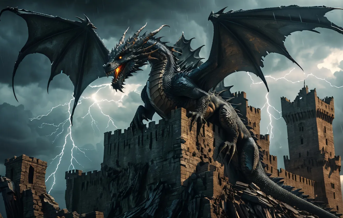 Photo wallpaper fantasy, neural network, renderery