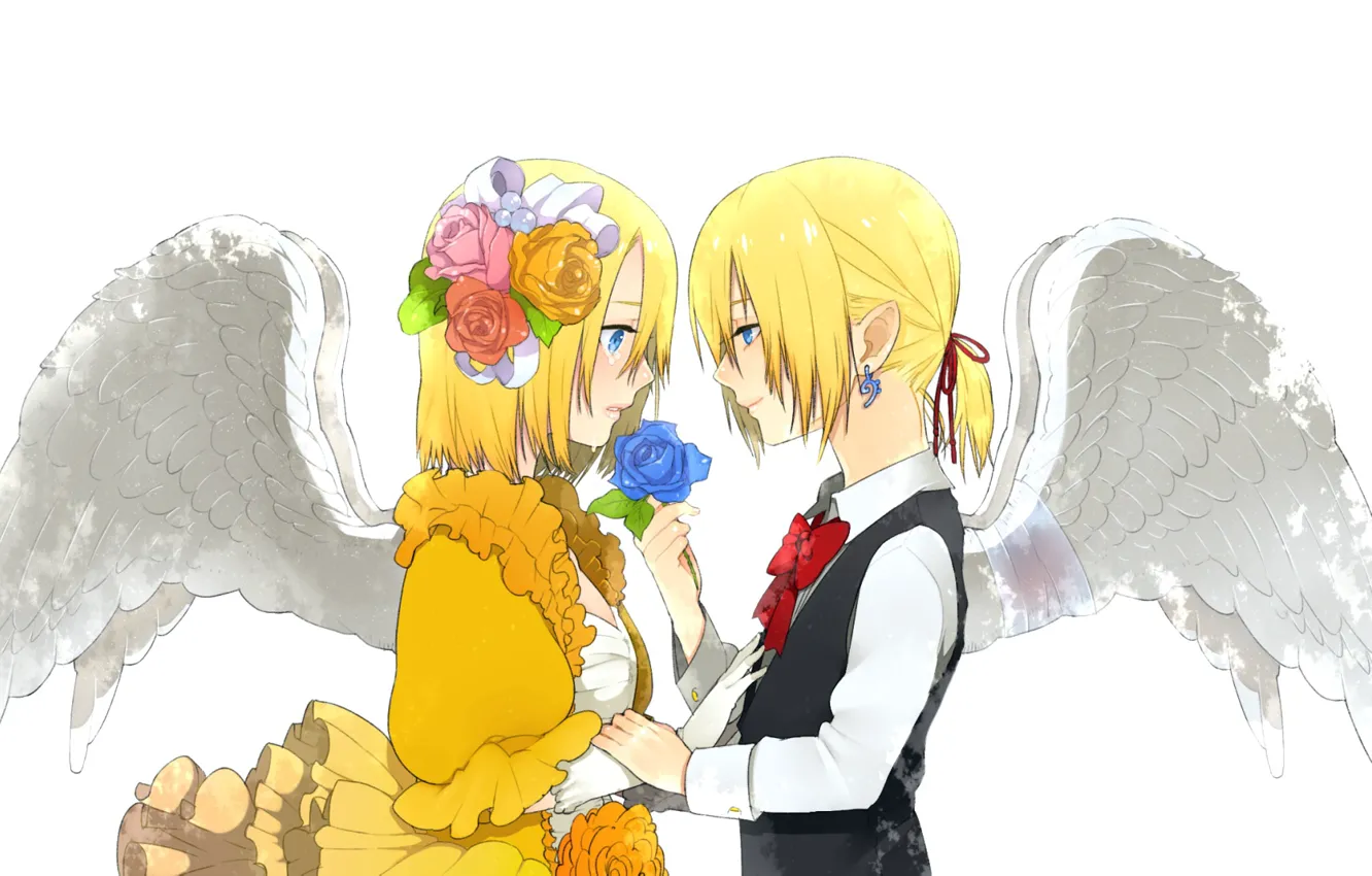 Photo wallpaper background, angels, Vocaloid, Vocaloid
