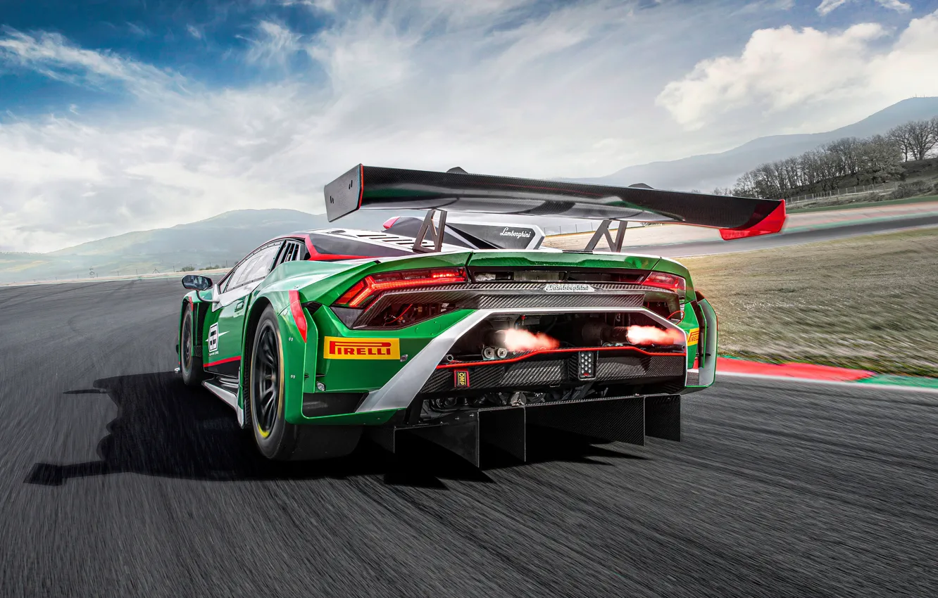 Photo wallpaper Lamborghini, GT3, racing track, Huracan, 2022, EVO2, Lamborghini Huracan GT3 EVO2