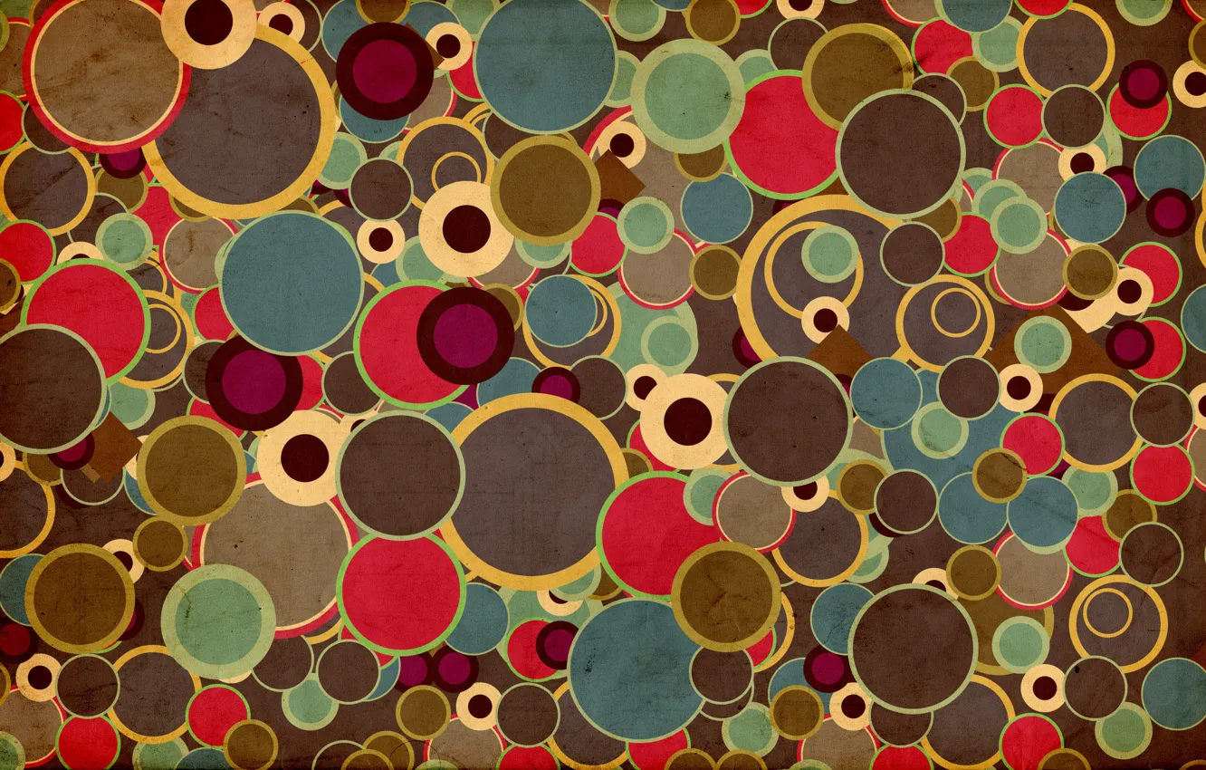 Photo wallpaper circles, abstraction, colorful