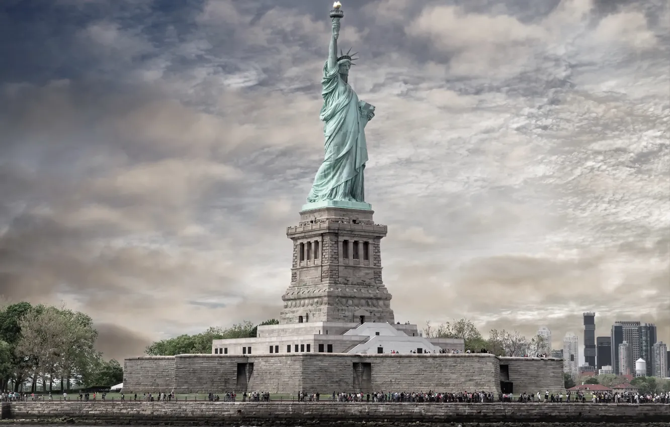 Photo wallpaper freedom, statue, New York