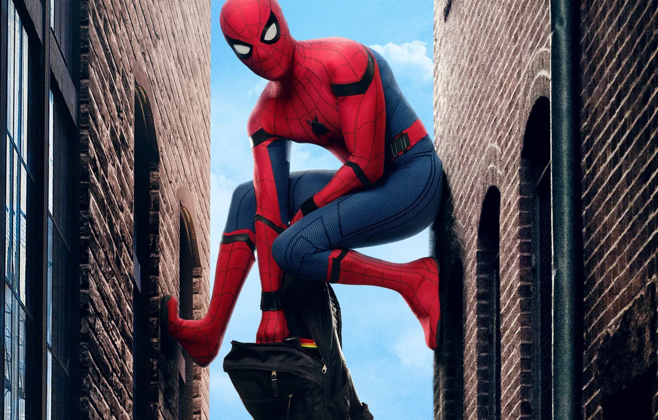 Photo wallpaper Marvel Comics, Peter Parker, Movie, Tom Holland, Spider-Man: Homecoming, Spider-man: the Return Home