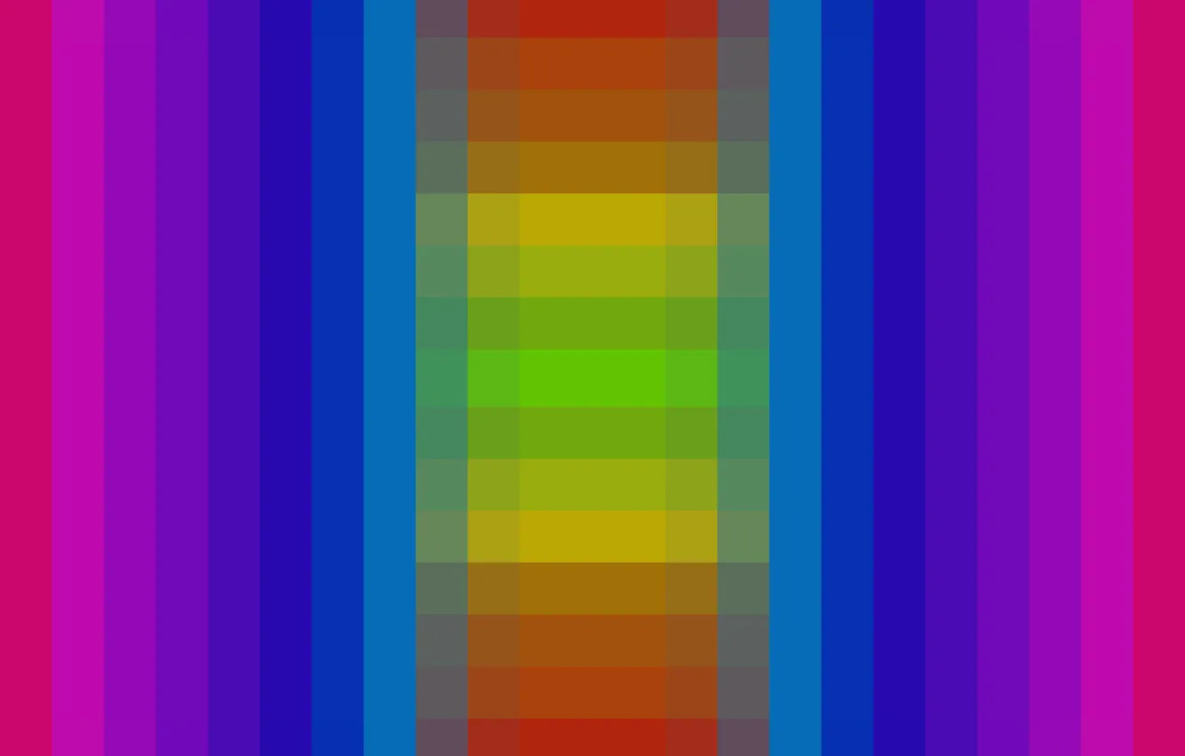 Photo wallpaper strip, colored, pixel