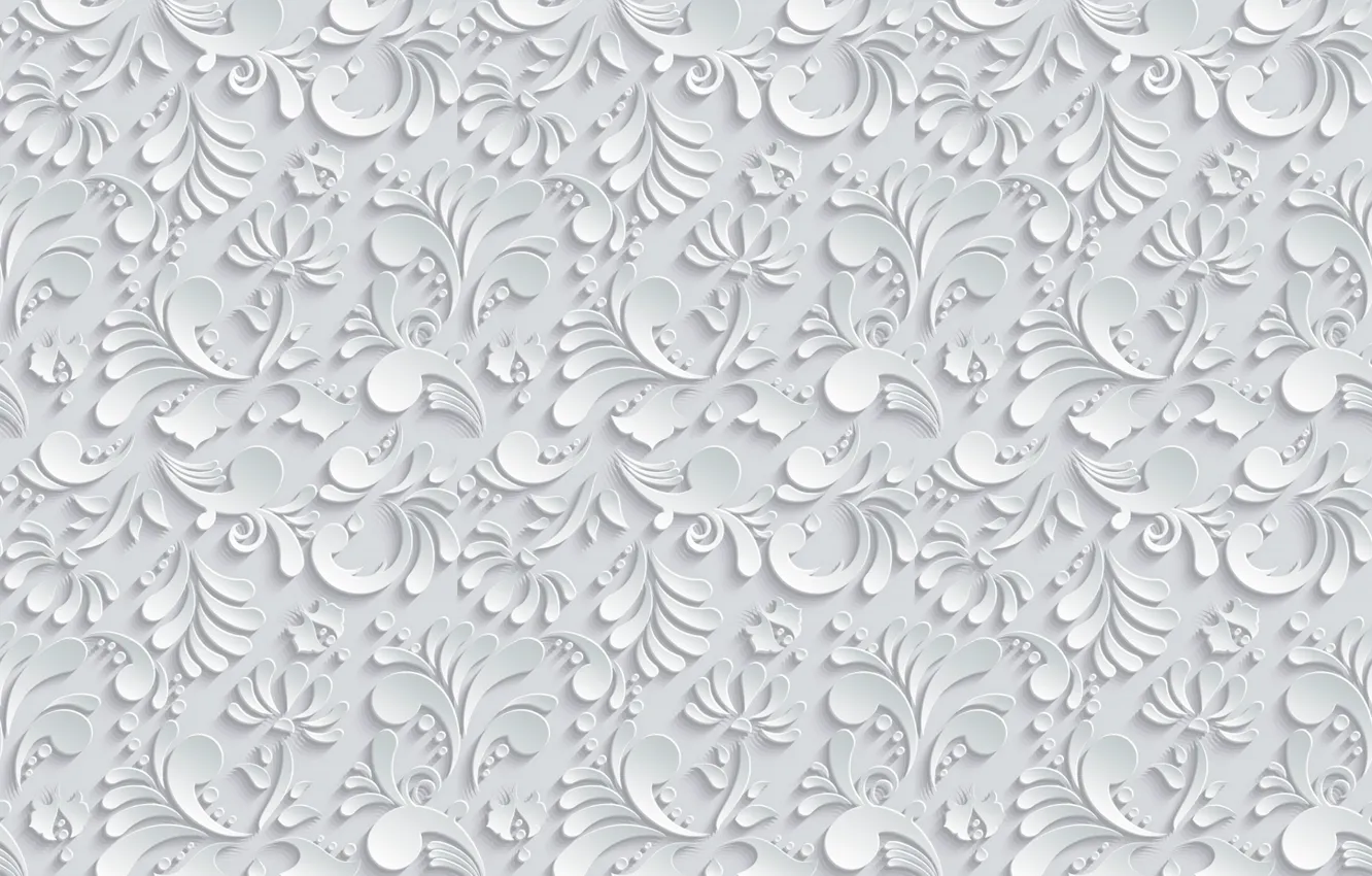 Photo wallpaper leaves, pattern, the volume