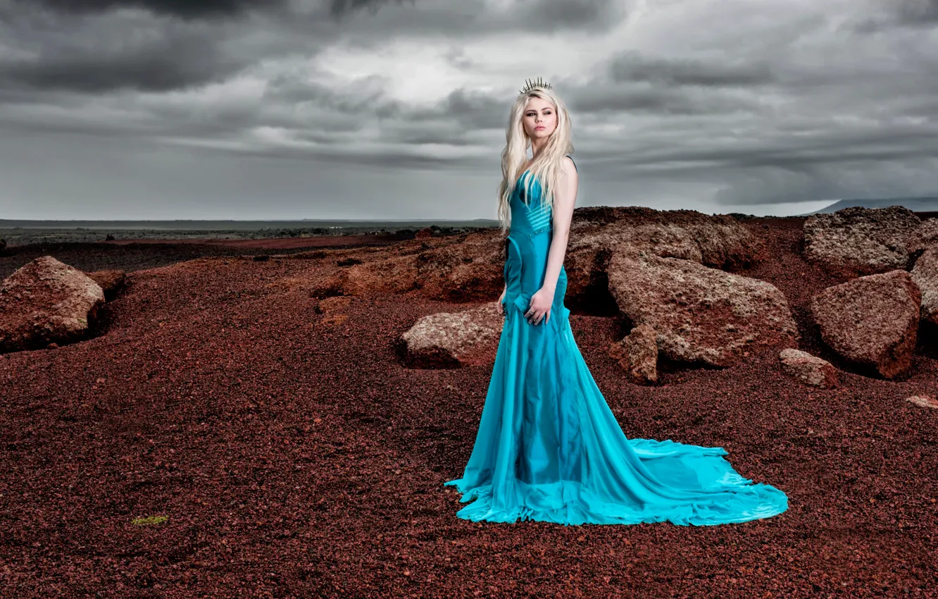Photo wallpaper girl, dress, fashion, dress, Beautiful Iceland, photographer Gunnar Gestur