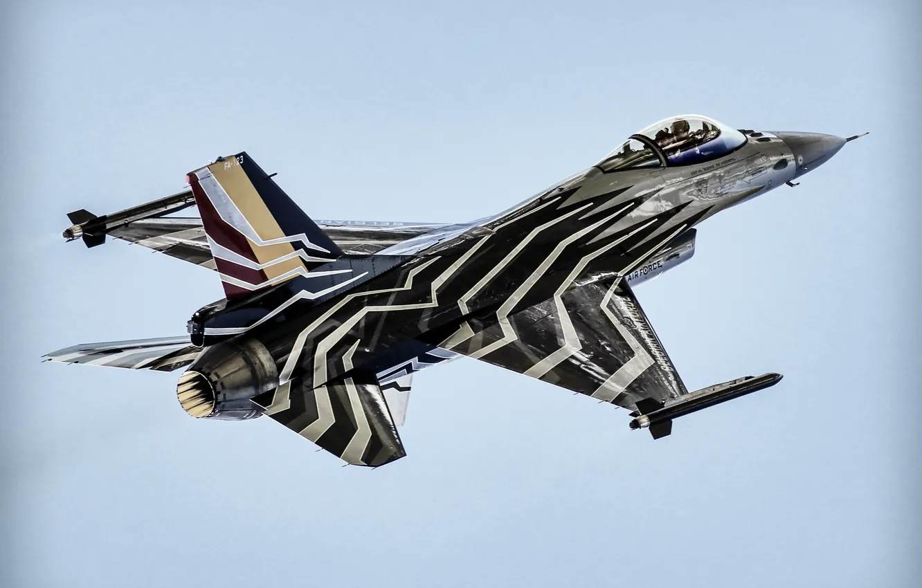 Photo wallpaper fighter, F-16, Fighting Falcon, "Fighting Falcon"