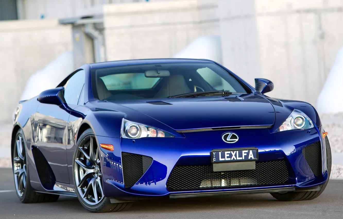 Photo wallpaper blue, Lexus, blue, Lexus, AU-spec, LFA