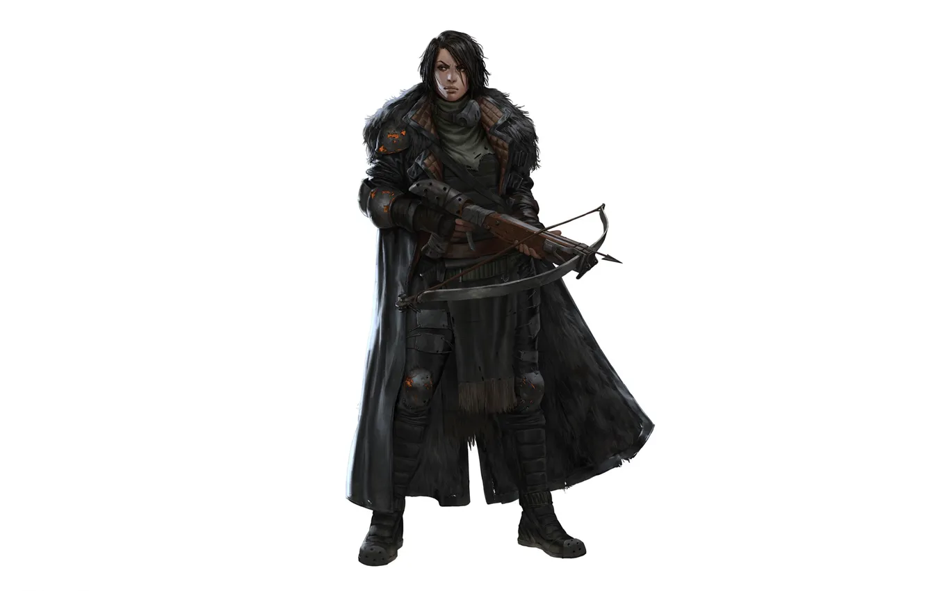 Photo wallpaper girl, warrior, crossbow