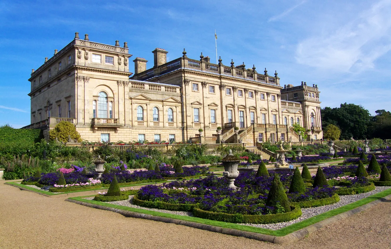 Photo wallpaper the city, photo, England, home, Harewood House