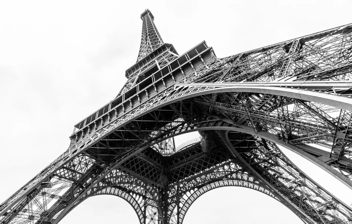 Photo wallpaper design, France, Paris, Eiffel tower