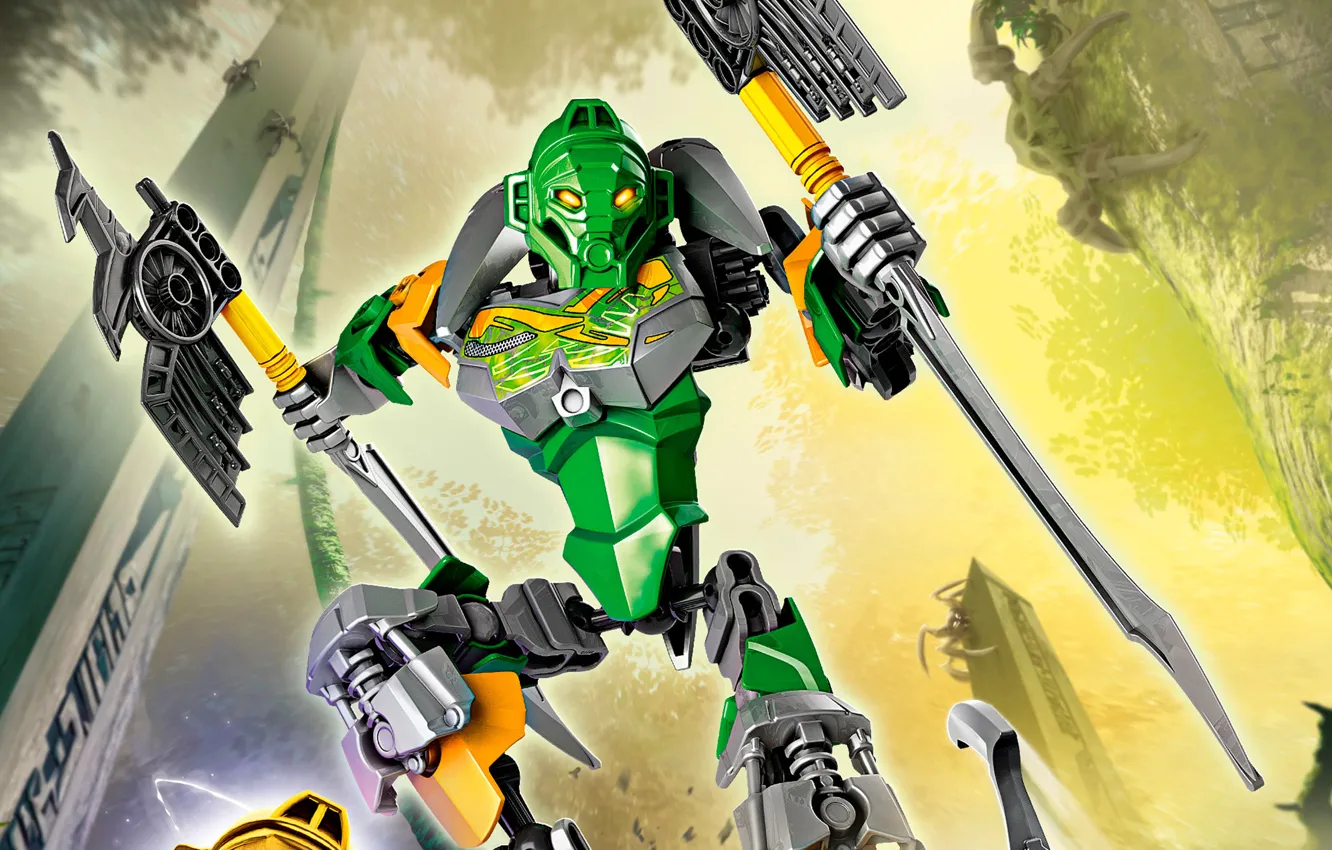 Photo wallpaper LEGO, Lego, Liv, Bionicle, BIONICLE, master of jungle, lewa, 70784