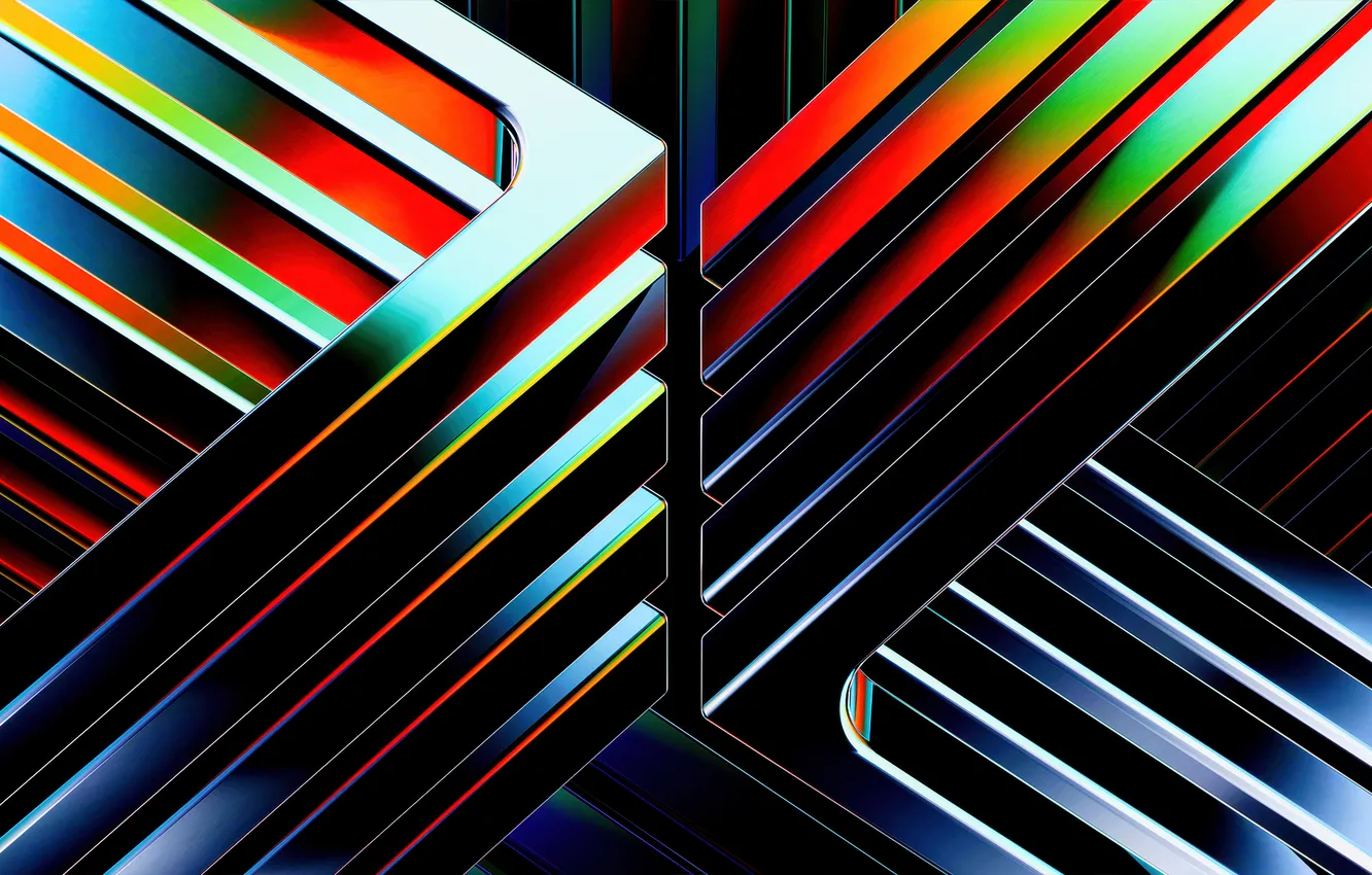 Photo wallpaper abstraction, digital art, digital art, Vibrant, Bright neon lines, Neon lines