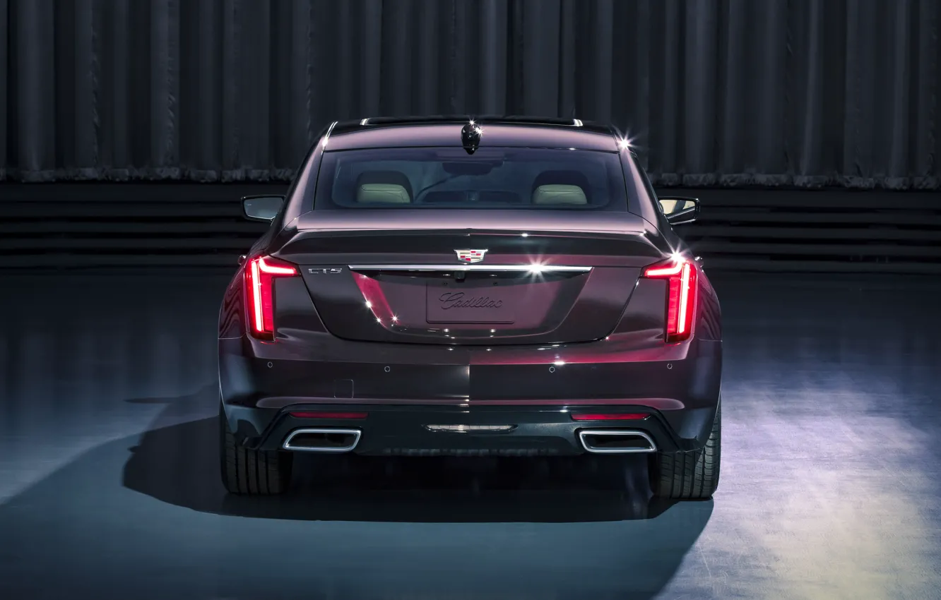 Photo wallpaper Cadillac, rear view, 2020, Premium Luxury, CT5
