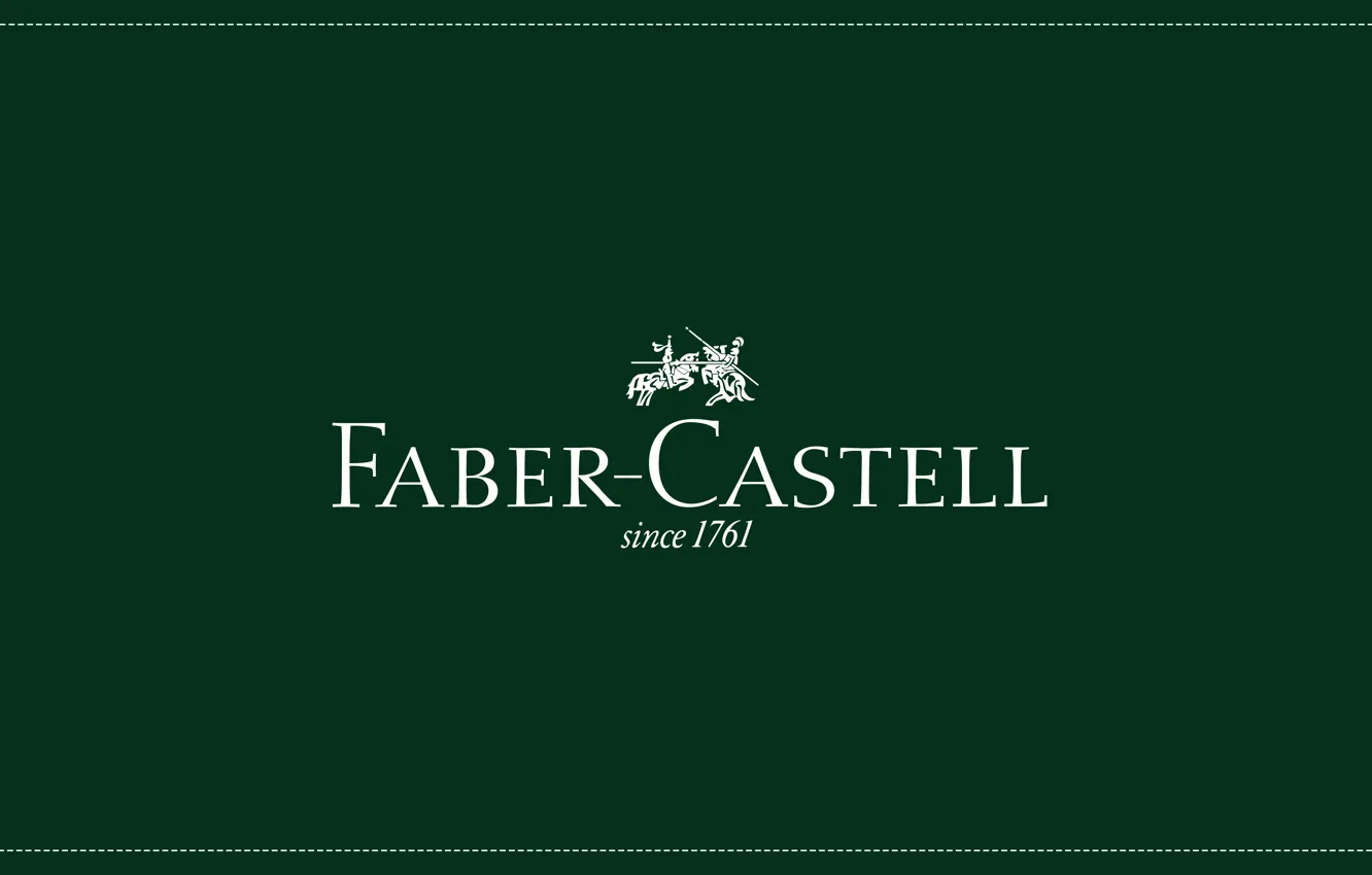 Photo wallpaper logo, pen, faber-castell