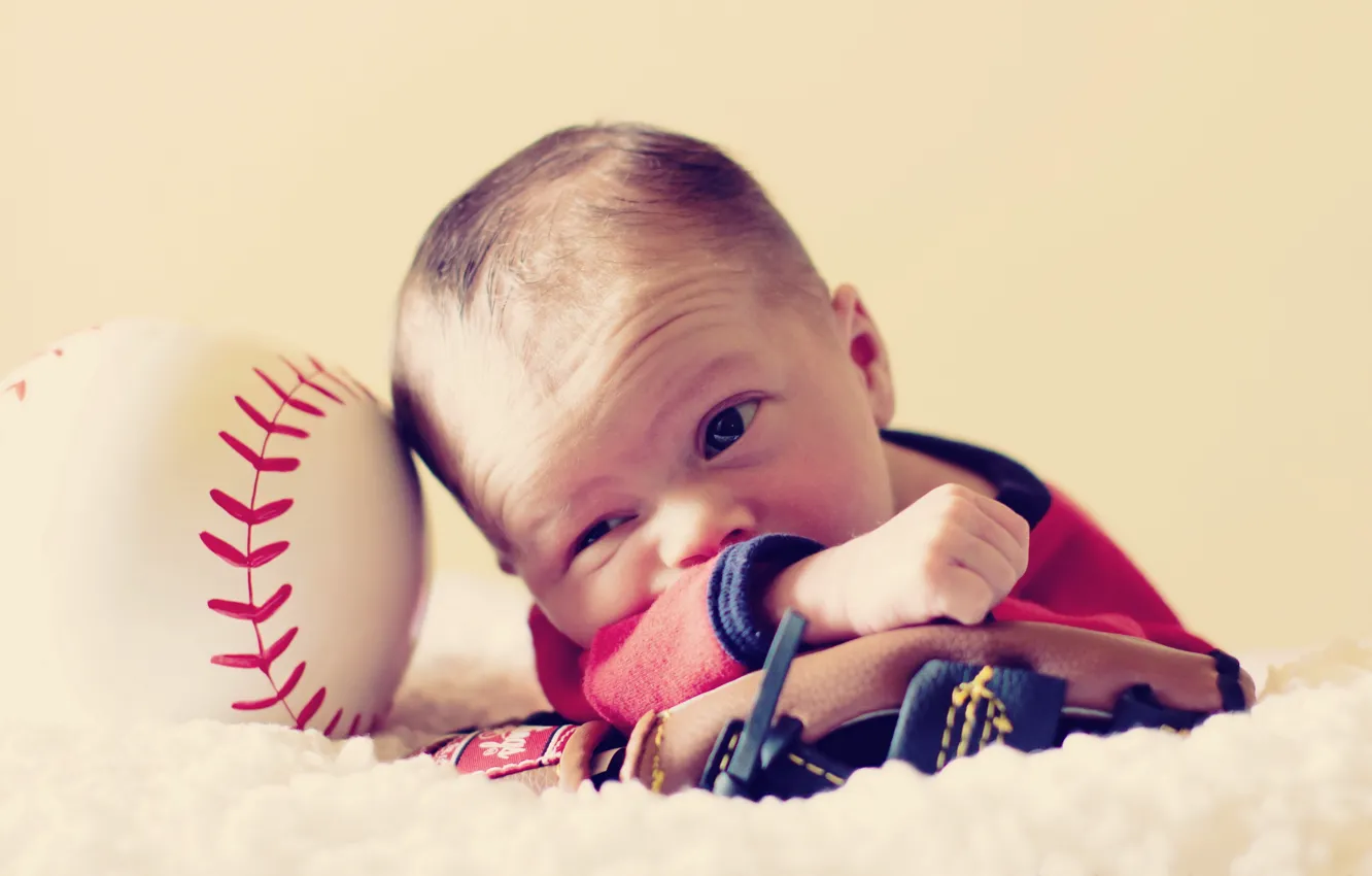 Photo wallpaper children, mood, Baby Boy