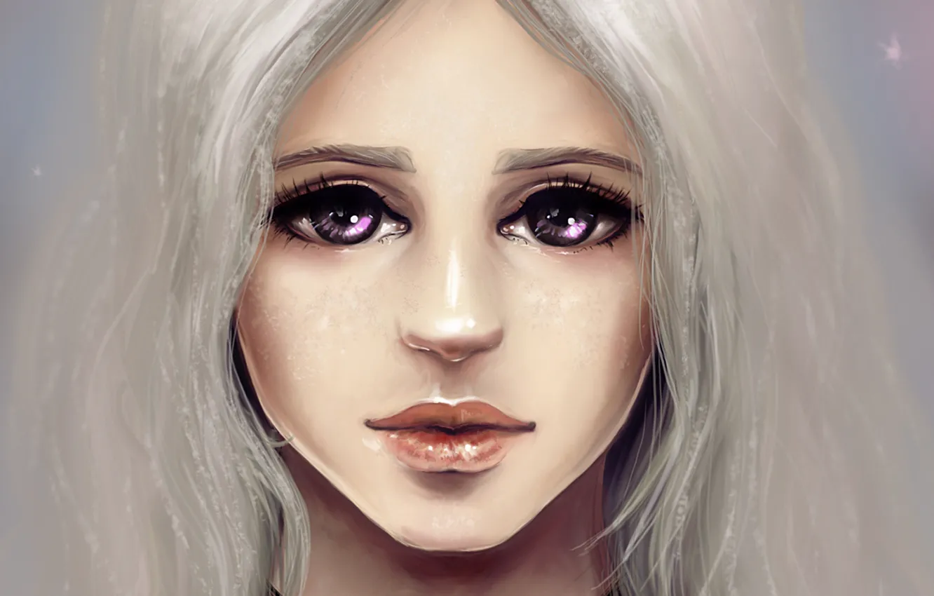 Photo wallpaper girl, fan art, violet eyes, Targaryen, A song of ice and fire, Daenerys