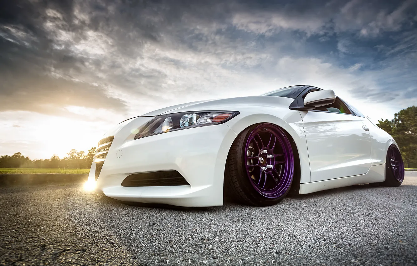 Photo wallpaper car, tuning, stance, honda cr-z